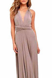 Sexy Variety-Style Elegant V-Neck Evening Sleeveless Back Cross Bridesmaid Dresses