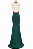 Green Mermaid Backless Prom Dresses,Sexy Evening Gowns For Teens