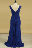 Sheath Bateau With Beads And Ruffles Mother Of The Bride Dresses Chiffon