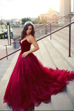 Gorgeous Engagement Sweetheart Velvet Tulle Ball Gown Burgundy Quinceneara Dresses JS386