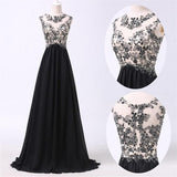 New Arrival Black Appliques prom dresses prom Dress JS569