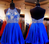 Royal Blue Sparkle Beautiful Chiffon Fashion Beading Sweet 16 Dress JSR67