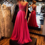 Pd407 Charming Appliques A-Line Prom Dress Chiffon Prom Dress Long Prom Dresses uk