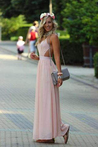 Pd582 High QualityCharming Prom Dress Chiffon Prom Dress Brief Backless Prom Dresses uk