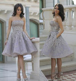 Short Gorgeous Strapless Popular Sparkly Unique Knee-Length Homecoming Dresses PD155