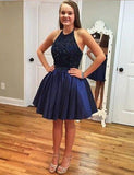 Cute Royal Blue Homecoming Dress Short Prom Dresses JS332