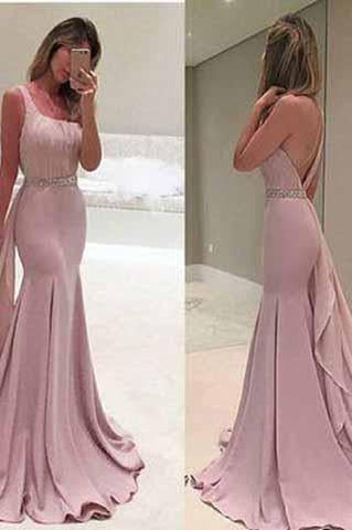 New Style One Shoulder Mermaid Special Occasion Dress Satin Real Made Prom Dresses JS934