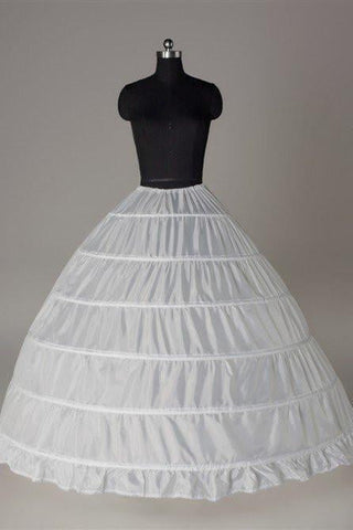 Fashion Wedding Petticoat Accessories White Floor Length FU02