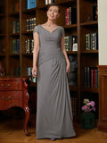 Dulce A-Line/Princess Chiffon Applique Sweetheart Short Sleeves Floor-Length Mother of the Bride Dresses SJSP0020328