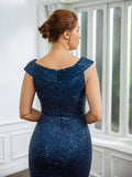 Valerie Sheath/Column Ruched V-neck Sleeveless Floor-Length Mother of the Bride Dresses SJSP0020240